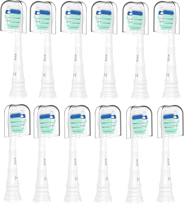 Replacement Toothbrush Heads for Philips Sonicare Electric Toothbrush, Compatible with 12 Pack Replacement Heads