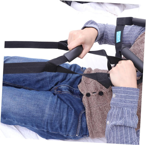 HOODANCOS Sit Up Assist Device Bed Ladder with Durable Webbing and Comfortable Grips for Easy for Seniors Elderly