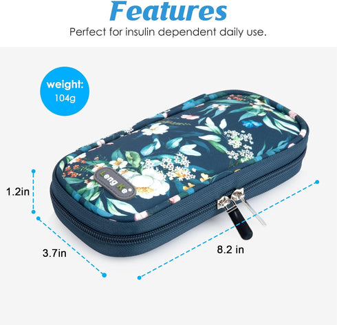 YOUSHARES Insulin Cooler Travel Case, Portable Refrigerated Medicine Case for Insulin Pen and Supplies with Ice Pack