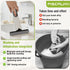 PISEMUAK 2 Countertop, Mini Sponge Mop Self Wringing, Foldable Desktop Mop with Upgraded Handle + Refill Heads, Compact