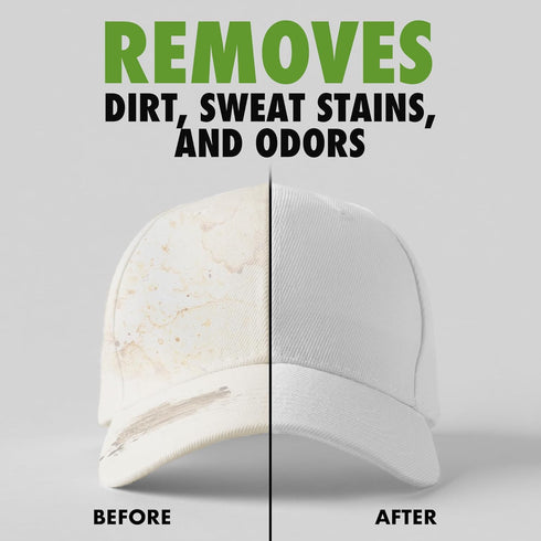 4-in-1 Professional Hat Cleaning Kit, Gentle Cleaner for Baseball Caps, Cowboy & Felt Hats with Deodorizer and Brush