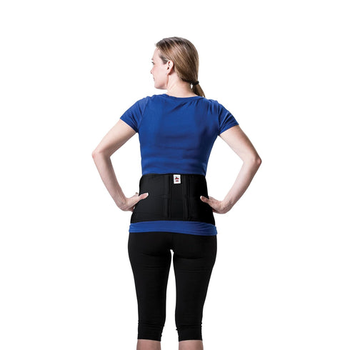 Adjustable Corfit LS Lumbar Support Back Brace for Pain Relief, Men/Women, Black, XLarge