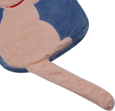 ZGMYC 1 Liter Rubber Hot Water Bottle with Soft Plush Fleece Cover, Cute Cat Water Bag Hot and Cold Therapy for Cramps