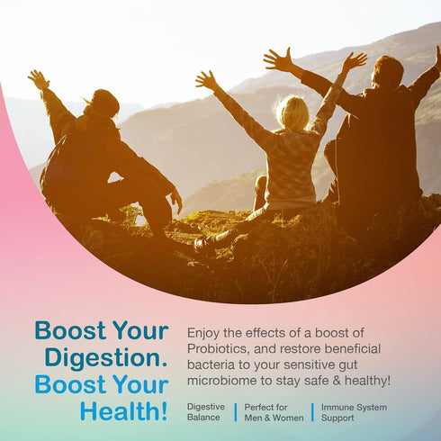 YUM-V'S Zero Sugar Probiotic Gummies, 60ct Sugar Free Digestive Health Supplements for Women, Men & Kids