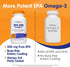 OmegaVia EPA 500, Purified Omega 3 Fish Oil Softgels, 500 mg EPA, 120 ct - Non-GMO, Gluten Free