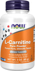 NOW Foods Supplements L-Carnitine Pure Powder, 3-Ounce, Boosts Cellular Energy, Amino Acid