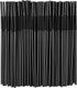 300 Pcs Black Flexible Plastic Straws, BPA-Free Disposable Bendy Straws, 10.2" Long, 0.23'' Diameter