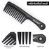 2PCS Large Wide Tooth Comb, Shower Combs for Wet Curly Hair, Durable Hair Brush for Best Styling and Care (2 Black)
