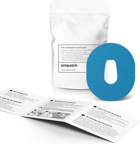 SIMPATCH Adhesive Patch for Dexcom G6, Pack of 25, Multiple Colors Available
