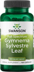 Swanson Full Spectrum Gymnema Sylvestre Leaf - Traditional Ayurvedic Herb, 100 Capsules