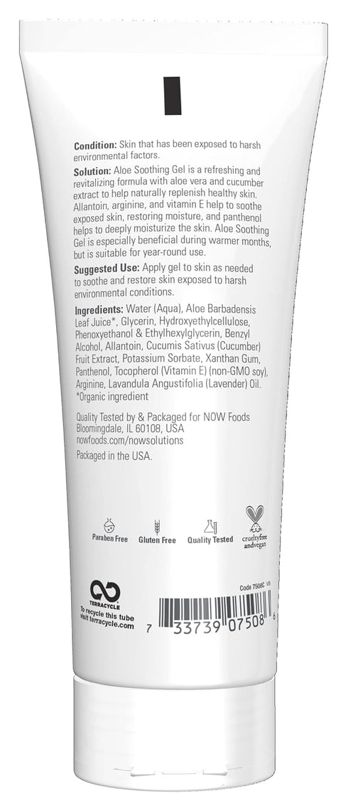 NOW Foods Aloe Soothing Gel, 8-Ounce, Soothing After Sun Formula