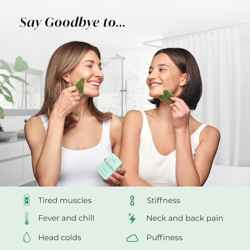 PLANTIFIQUE Gua Sha Facial Tools, Massage Tool for Jawline Sculpting, Essential for Your Skincare Routine