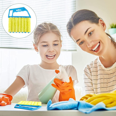 IncCover 2Pack 7pcs Mini-Blind Cleaner Shutters- Window Blind Brush Cleaning, Blind Slat DUST CLENER Tool Air
