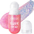 DAGEDA Body Glitter Gel, Roll-on Face Glitter for Mermaid Makeup, Holographic Hair Glitter Gel for Rave Party (Pink)