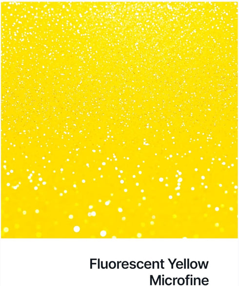 Hemway Ultra Sparkle Glitter - Fluorescent Yellow | 100g Microfine Metallic Flakes for Resin & Epoxy Crafts