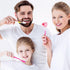 4 Pack Travel Toothbrush Head Covers, Portable Plastic Clip Protector Cap for Household, Travel, School (Grey, Red,