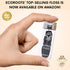 Natural Bamboo Dental Floss: 1 Refillable Glass Container + 3 Biodegradable Floss Refills (33 Yards Each), Eco-Friendly