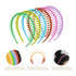 WOVOWOVO Plastic Headbands for Women Teen Girls, 10 Packs Thin Non Slip Headband with Teeth