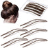 MTLEE 24 Pcs U Shaped Hair Pins, Ballet Bobby Pins for Updo with Storage Box for Women Girls (Brown, 2.5 Inch, 3 Inch)