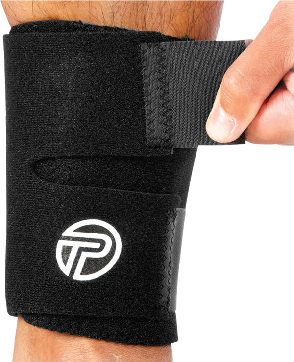 Pro-Tec Shin Splints Compression Wrap, Adjustable Support for Men and Women, Black