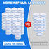 Zeefpod 100 Count Fragrance4X Disposable Toilet Brush,Toilet Cleaner Wand Refills Compatible with Most Toilet Brushes