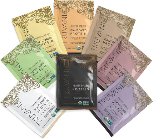 Truvani Vegan Pea Protein Powder | Sample Pack | 20g Organic Plant