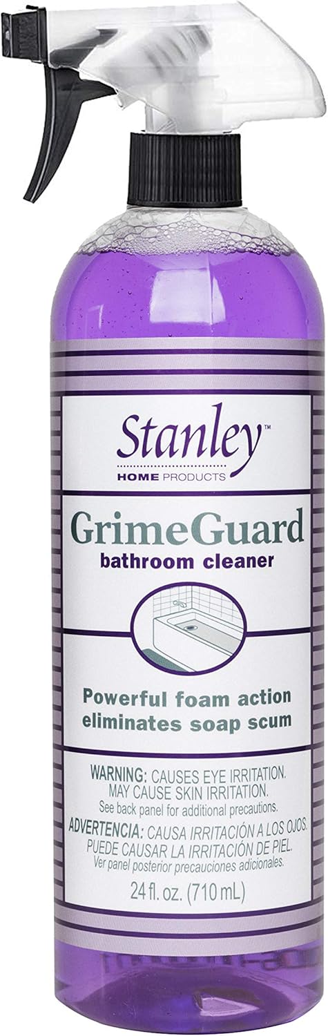 STANLEY HOME PRODUCTS GrimeGuard Bathroom Cleaner, Bleach Free & Non Abrasive for Shower & Kitchen Tiles