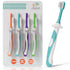 Cherish Baby Care Toddler Toothbrushes (4-Pack) for 1-2 Years - BPA-Free, Soft-Grip, Pediatric Dentist Designed