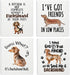 LARTSFRO Dachshund Dog Cute Swedish Dishcloths for Kitchen, 4 Pack Cute Dog Gifts