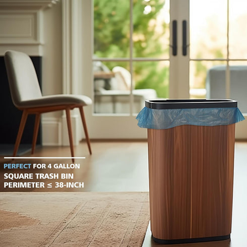 Compostable Trash Bags, 4 Gallon, 200 Packs, AYOTEE Biodegradable Small Garbage Bags, Unscented
