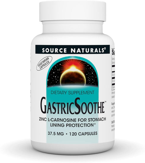 Source Naturals GastricSoothe Zinc L-Carnosine - 120 Veggie Caps