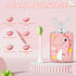Kids U Shaped Electric Toothbrush, Toddler Toothbrush with 2 U-Shaped Brush Heads 2 Soft Replacements with Toothpaste Automatic Toothbrush Rechargeable,6 Cleaning Modes - Age2-7 Pink