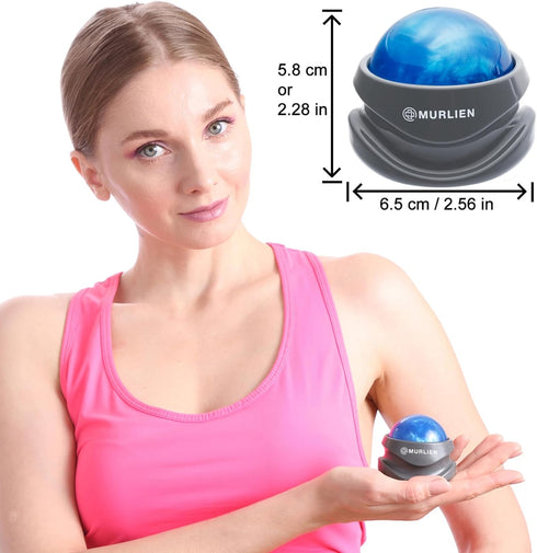 Massage Roller Ball, Tight and Sore Muscles Relief, Manual Massager, Alleviating Shoulder, Arms, Back, Legs, Calves