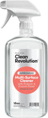 Clean Revolution SuperCharged Multi-Surface Cleaner, Non-Toxic, Eco-Friendly & Plant-Based, Ready to Use, Geranium Mint, 18 Fl Oz