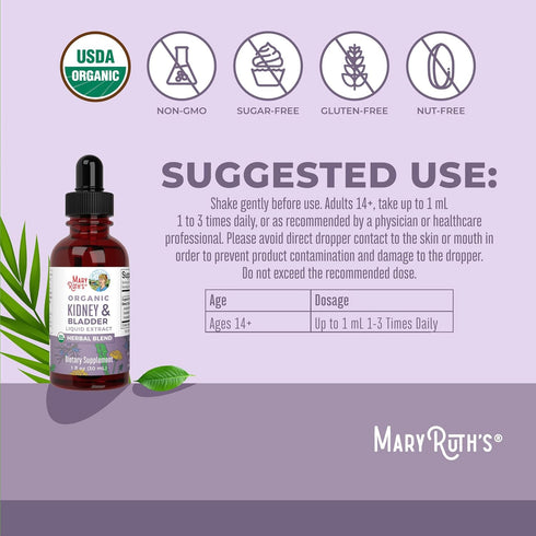 Horsetail 1 Oz MARYRUTH'S Organics Herbal Supplement Drops | Support Renal & Urinary Systems | Juniper Berry | Cleavers