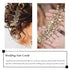 JAKAWIN Bride Crystal Wedding Hair Vine, Gold Rhinestone Hair Piece for Women