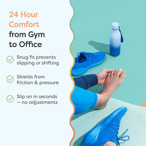 Hammer 6 Pack ZenToes Gel Toe Caps Silicone Toe Protectors for Cushioning & Nail Coverage Relief from Missing