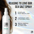 Tousle Sea Salt Spray for Men & Women - 8 Fl Oz, Natural Hair Texturizer, Fragrance-Free