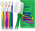 Extra Soft Toothbrush Refill for Adults, 7 Pcs Manual Toothbrushes for Sensitive Gums and Teeth, Green