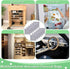 12PCS Activated Charcoal Odor Absorber, Bamboo Charcoal Bags for 2.5 Gallon iTouchless Trash Bins, Diaper Pail