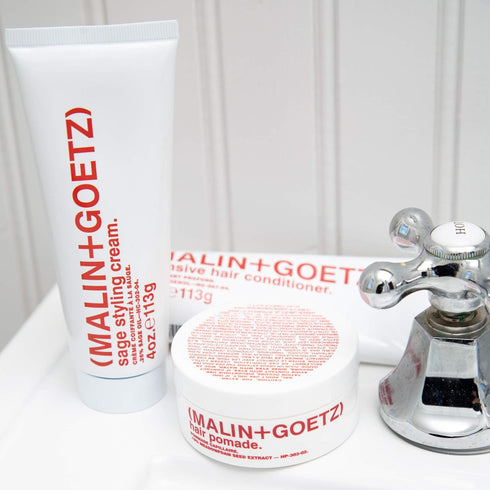 Malin + Goetz Sage Styling Cream, Anti Frizz Hair Product, All Hair Types & Textures, Vegan & Cruelty Free