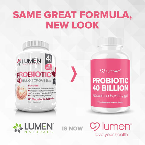 Probiotics 40 Billion CFU | Supports Digestion, Gut Health & Immune System with Digestive Enzymes - 60 Veggie Count