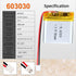 3.7V 500mAh 603030 Lipo Battery Pack, Rechargeable Lithium Polymer Ion Battery with PH2.0mm JST Connector