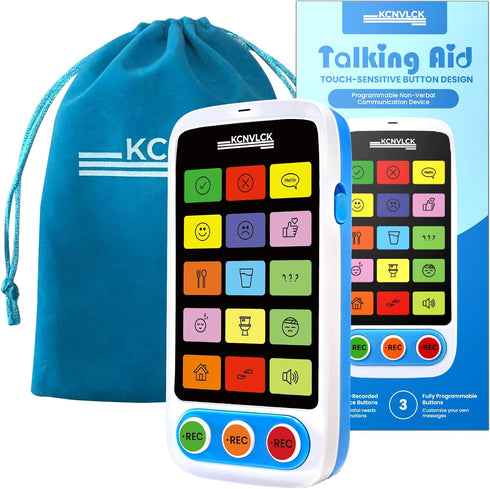KCNVLCK AAC Device for Autism - Non Verbal Communication Tools with Touch-Sensitive Buttons,