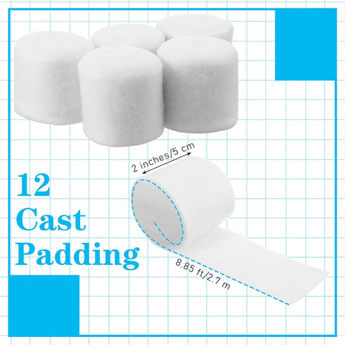 Heclia 12 Non Stick Gauze Pads Roll Abdominal Pads for Wound Care Dressings Nonstick Gauze Large Dressing Surgical