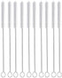 Straw Brush Set of 10, Nylon Pipe Tube Cleaner, 8.2-inch x 2/5-inch