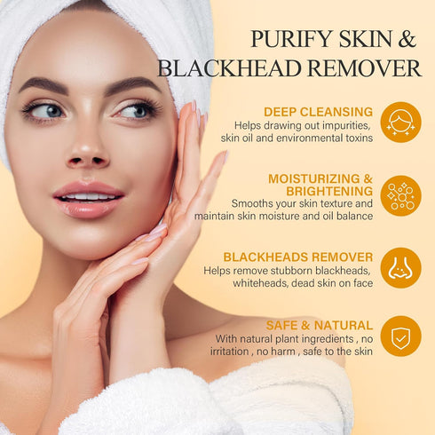 SHVYOG Vitamin C Peel Off Face Mask, Deep Cleansing Exfoliating Mask for Blackheads and Large Pores