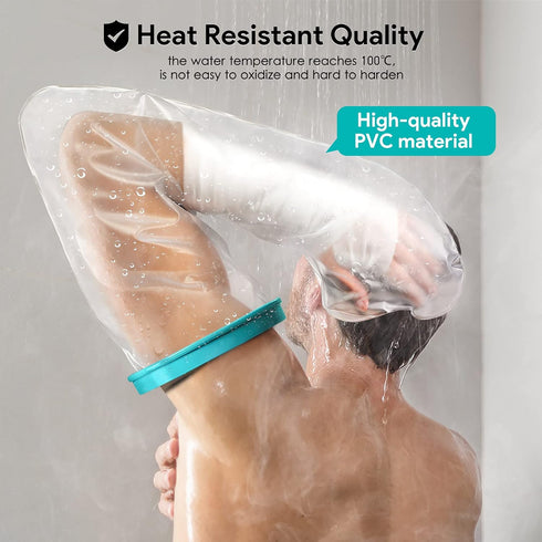 Cast Cover for Shower Arm Adult, Waterproof Full Arm Cast Protector for Shower Bath, Arm Cast and Bandage Cover for
