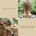 Hoyols 1000 Piece Pack Hair Bands, Elastic Rubber Ponytail Ties for Women Girls, Mini Soft Golden Color (Gold Metal)