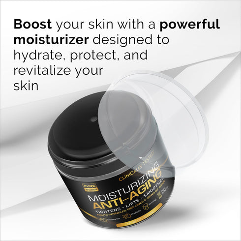 Men's Face Cream Moisturizer, Anti-Aging Cream with Collagen, Retinol & Hyaluronic Acid for Day & Night Skin Care